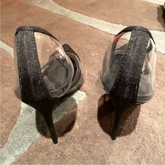 Zara | Clear and Black stilettos - Picture 4 of 4